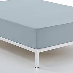 Sabanas Estela Estelia - Bajera Ajustable Color Plata - Alto de 35 cm - Cama de 150-100% algodón - 144 Hilos