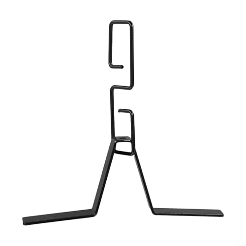Vasiumic Gancho de cadena de lluvia para canalones - Conector de tubo de drenaje en forma de V con adaptador de hierro pintado resistente al óxido, 6.09 x .89 x .18 pulgadas, compatible con Stan