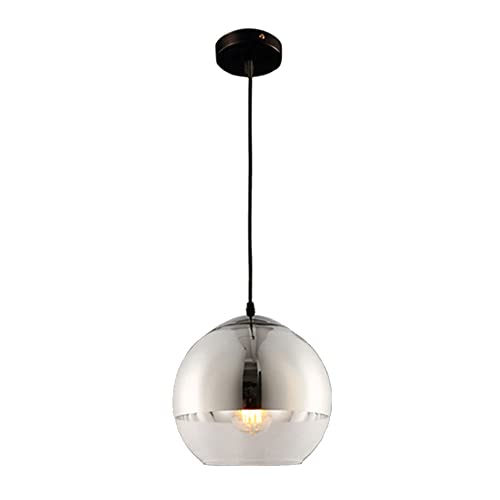 Lustre boule en verre de Noël pour îlot de cuisine et comptoir de bar au design scandinave épuré