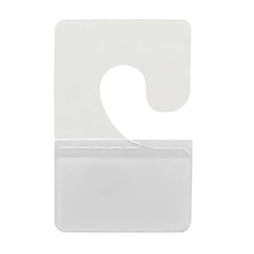 Wvapzwr 200Pcs Clear Sticky Hanging Tabs, Adhesive Folding Hang Tabs Hooks, Sticky Tabs Hang Hooks J-Hook for Retail Display in Business Shops, Offices, Home (1.06 x 1.65 Inch)