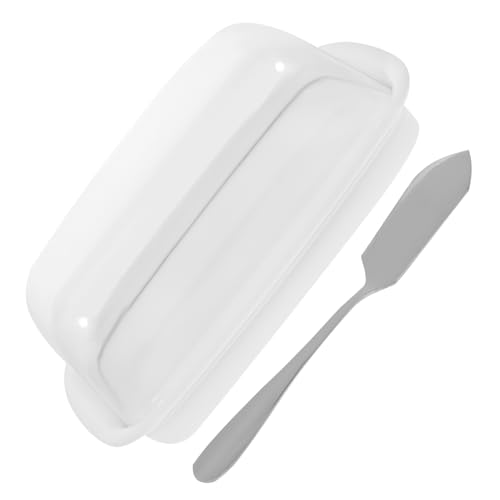 CONGARTENO Caja De Almacenamiento De Mantequilla Microonda Contenedores De Almacenamiento De Alimentos Refrigerador Guardián Poseedor Frasco Hundir Hermético Manteca El Plastico