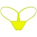 TOFOI Womens G String Thongs Micro Back Tiny Panties Low Rise No Show Bikini Bottom Daily Underwear (6-Packs Multicolors 1, XL)