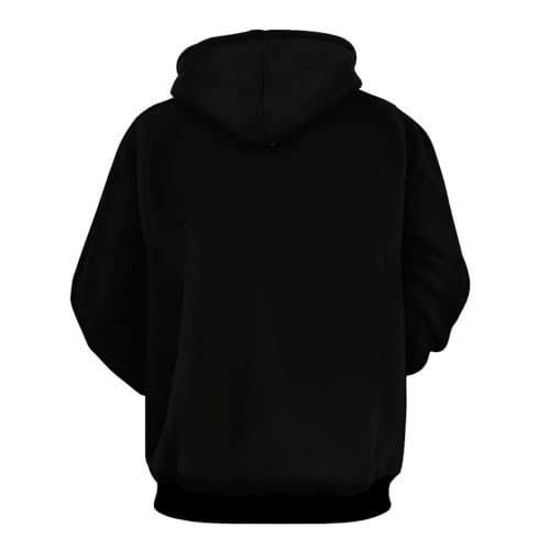 Men's Oversized Polyester Hoodie with Pocket Warm Sweatshirts Versatile Long Sleeve2