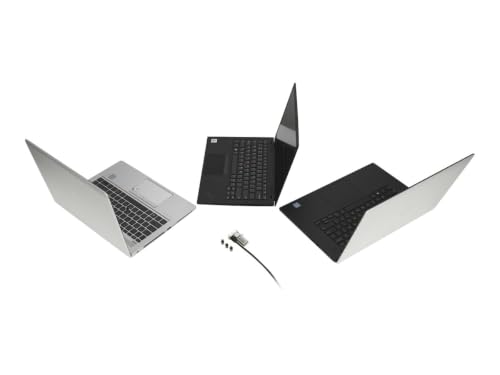 Image of Kensington Universal 3-in-1 Combination Laptop Lock, Computer Security Locking Cable - Resettable Version (K62316WW), Black
