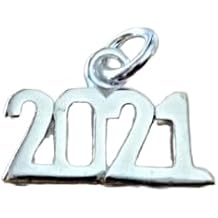 Sterling Silver 15X10Mm Birth Anniversary Wedding Graduation 2021 Year Charm Decoration Accessories Pendant Charm For Making Bracelets Necklace Earrings Jewelry DIY
