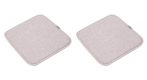 Happiness Decoration Square Bar Stool Seat Cushion with Ties 12 x 12 Inch Breathable Stool Cushion Cover Barstool Cushion Seat Pad Set of 2 (12x12 inch, Deep Grey)