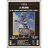 Affiche Rolling Stones 1998 concert d'époque Italie 50x35cm