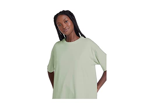 Blusa Básica Feminina Manga Curta Em Malha De Algodão Oversized
