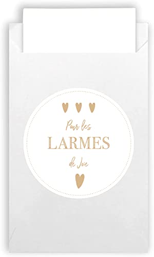Plantvibes 100 enveloppes et 100x des Larmes de Joie Autocollant dans Le Style Vintage pour Le Mariage, encaustique & Bijoux