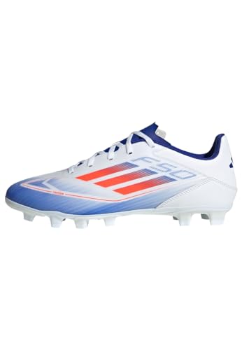 adidas Unisex F50 Club Football Boots Flexible Ground, Cloud White/Solar...