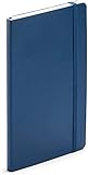 Poppin Medium Soft Cover Notebooks - Navy, Bulk Pack, 100 count, 192 Lined Pages of 70 GSM Paper, Interior Back Pocket for Receipts and Notes, Elastic Closure and Ribbon Bookmark