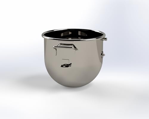 Tazón de Mezcla de Acero Inoxidable 20 QT CYL Corporation miniatura 4
