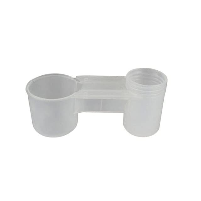 10/20 piezas jaula de aviario de plástico portátil taza de bebedero transparente botella de agua alimentador de pájaros accesorios de bebedero para palomas (Color : 20pcs)