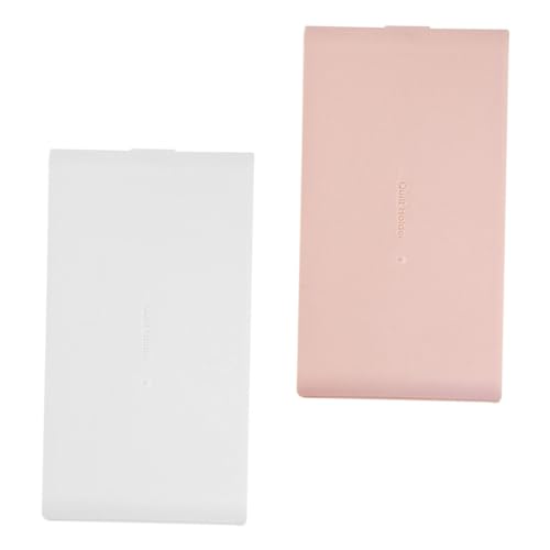 HOMSFOU 2stücke Aufbewahrungsboxen Mit Klappdeckel Für Nagelkunst Stiftehalter Für Maniküre-werkzeuge Aufbewahrungsetuis Aus Hochwertigem Material Längliche Werkzeugkästen Für Unterwegs