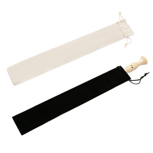 YHIJSR 2 Stück Tasche für Sopranblockflöte Blockflöten Flöte Tasche Sopranblockflöte Samtbeutel, Ideal für Flöten, Klarinetten, Drumsticks