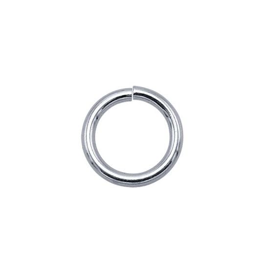 Offene Binderinge aus 935er Argentiumsilber, 18 Gauge, 12,54 mm Außendurchmesser, 10,5 mm Innendurchmesser, hergestellt in den USA, 20 Stück CRAFT WIRE