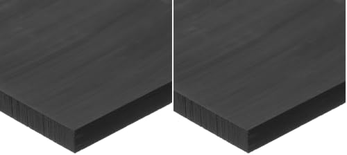 Image of USA Sealing BULK-PS-UHMWB-322 Black UHMW Polyethylene Plastic Bar, 3 /8 inch Height, 1-1 /2 inch Width, 12 inch Length (Pack of 2)