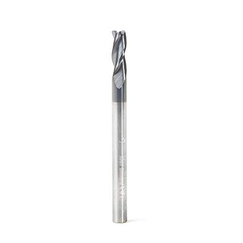 Amana Tool - 51612 CNC Metric Solid Carbide Spiral For Steel & Stainless Steel with AlTiN