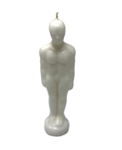 Male Figure Image Candle - Protection - Spells - Spellwork - Ritual Magic - Wicca (Male White)