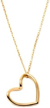 Gelin Open Heart Necklace 10K Solid Gold