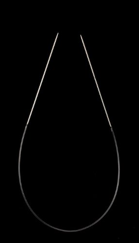 HiyaHiya Circular 16 inch (41cm) Steel Knitting Needles Size US 0000 (1.2mm) HISTCIR16-4-0