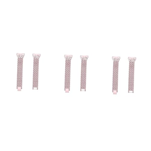 Bracelets en acier inoxydable imperméables avec strass et bandes métal B5