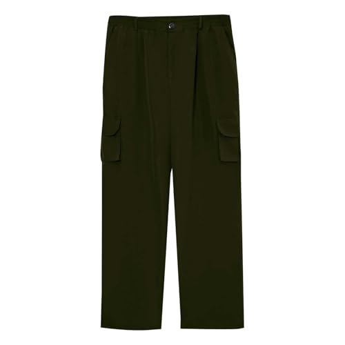 Mens Tactical Cargo Pants Stretch Construction Work Pants Elastic Waist Ripstop Outdoor Hiking Trousers with 6 Pocket4