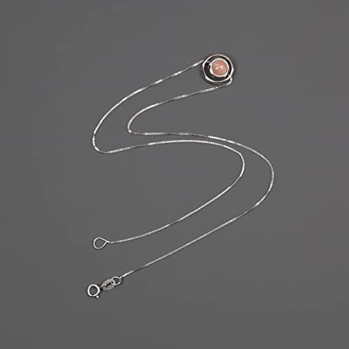 AmorWing 925 Sterling Silver Sunstone Cute Necklace for Womens - Image 6