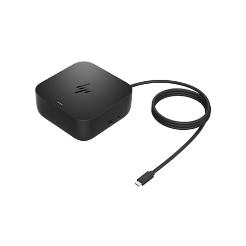 Image of HP USB-C Docking Station 100W G6 Multiport with Cable - HDMI 2.1, 2 x DisplayPort 1.4, 3 x USB-A, USB-C, RJ45, Audio, Compatible with myHP, Windows, MacOS and Chrome OS - Amazon Exclusive