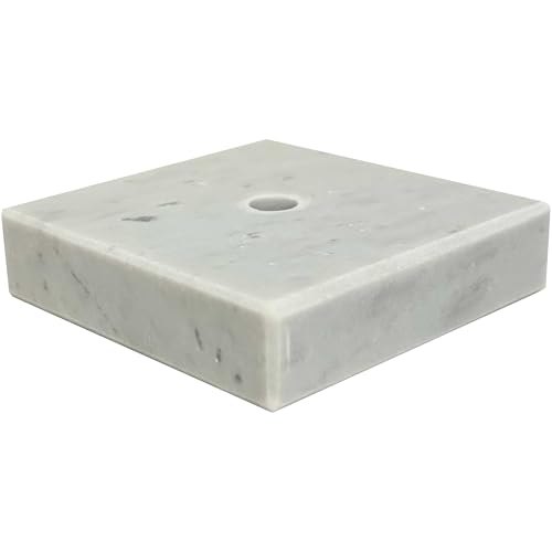 Genuine Marble Trophy Base 2x2 White Marble