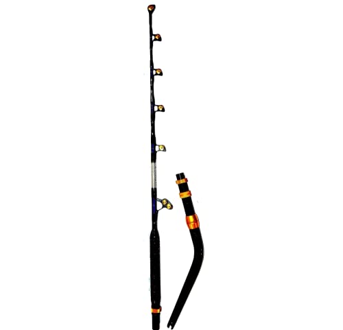 OKIAYA Venom PRO Bent Butt Fishing Rod 50-80LB. The REEPER with Eliminator PAC Bay Guides