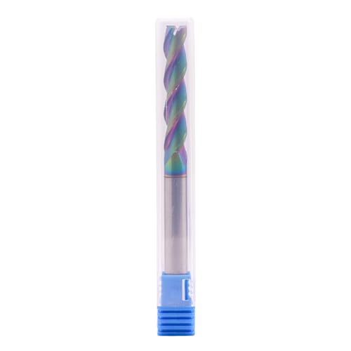 Image of 5 /16 inch 3 Flute Solid Carbide Long End Mill, 4 inch Overall Length, DLC Coated | 37 Helix, 5 /16 inch Cutting Dia, 5 /16 inch Shank Dia, 1-5 /8 inch Length of Cut, for Milling Aluminum and Copper, Square End