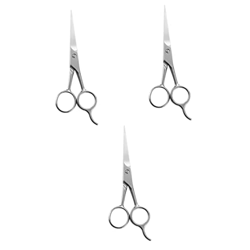 NOLITOY 3pcs Men's Beard Scissors Hairdressing Scissors Beard Styling Care Accessory Stainless Steel
