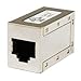Cat6A RJ45 Inline Coupler, Shielded