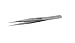 Aven 18029USA Pattern OO Straight Thick Flat Strong Precision Tweezer, Stainless Steel, 4-3/4