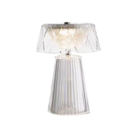 Lampe de bureau en cristal élégante pour table de chevet et chambre