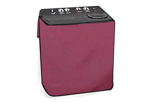Image of The Furnishing Tree Washing Machine Cover Maroon Compatible for LG 8.5 KG Semi-Automatic Top Loading P9563R3FA