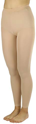 Image of ToBeInStyle Women's Opaque Ankle Long Nylon Footless Fun Tights Pantyhose