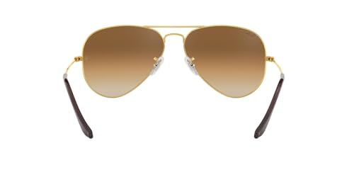 Image of Ray-Ban Gradient Pilot Unisex Sunglasses (0Rb3025 | 61 Mm| Brown)