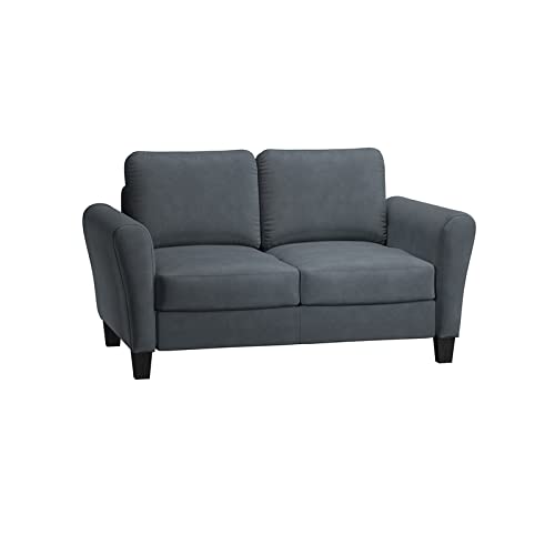 Lifestyle Solutions Watford Loveseat, 56.3" W X 31.5" D X 33.9" H, Dark Grey #TOP4