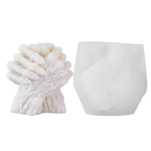 de silicona hecha a mano 3D - vela de lucha libre del brazo | de vela de riego a mano zombis para, de silicona jabón Casti de resina, creado