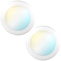 Sunco Lighting 2 Pack 5/6” LED Disk Lights Flush Mount Ceiling Light Fixture Recessed, 3000K/4000K/5000K/6000K/6500K Selectable, 15W, 1050LM, Dimmable Low Profile Surface Mount - ETL & Energy Star