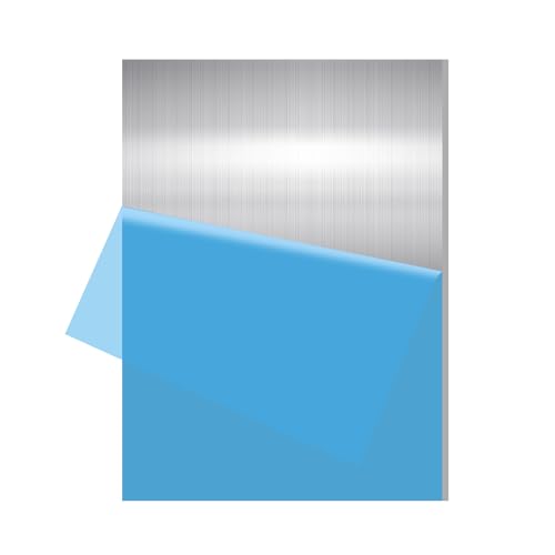 1PCS 6061 Aluminum Sheet Metal 1/4" x 10" x 16", Aluminum Plates Covered with Protective Film, Heat Treatable Aluminum Flat Bar for DIY Craft, Industry