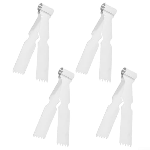 Lot de 4 pinces à pâtisserie en acier inoxydable pour décoration de gâteaux et biscuits de précision