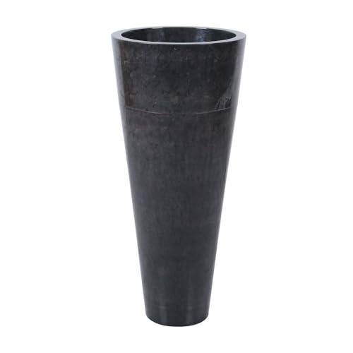 Lavabo tótem de mármol negro Ø40 cm PA22-FP BLACK – 40 x 40 x 90 cm