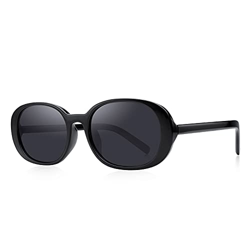 Sunglasses for Women Retro Driving Glasses 90s Vintage Fashion Big Oval TR90 Frame