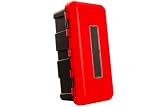 DAKEN Scatola portaestintore REGON 620x335x240 mm Cassetta per estintore 6 kg per Camion LKW furgoni e rimorchi Contenitore plastica Rosso Nero Protezione antincendio e Sicurezza obbligatoria