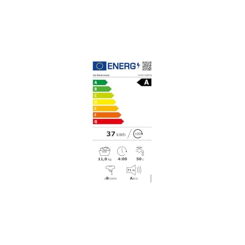LG Lave linge frontal 60 cm 11 Kg 1400 trmin F14X71WSTA - vue 7