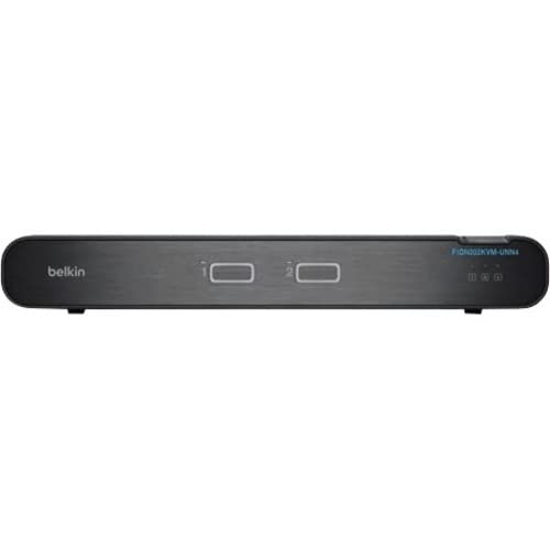 Belkin Universal 2nd Gen Secure KVM Switch, 2-Port Dual Head No CAC - 2 Computer(s) - 1 Local User(s) - 3840 x 2160-4 x USBHDMI - Desktop, Under TableDisplayPort - TAA Compliant-image-8