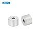 PATIKIL 1/16 /1.5mm Draht Seil Stopphülse 50 Pack Aluminum Crimpschlaufe Hülse für Draht Seil und Kabel Zwinge Silber